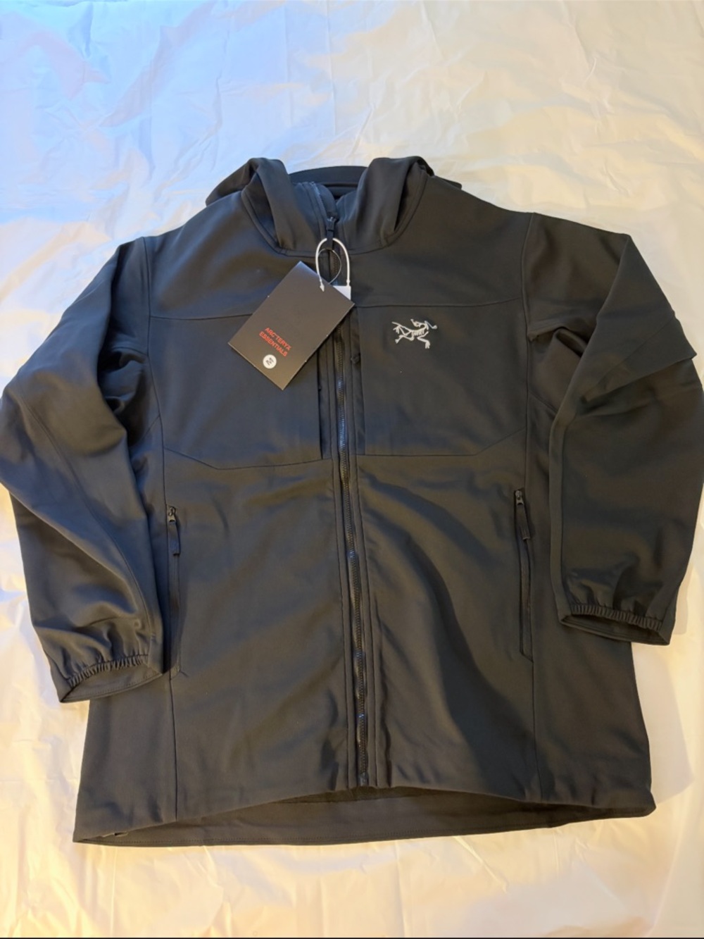 Arc'teryx Black Hooded Softshell Performance Jacket